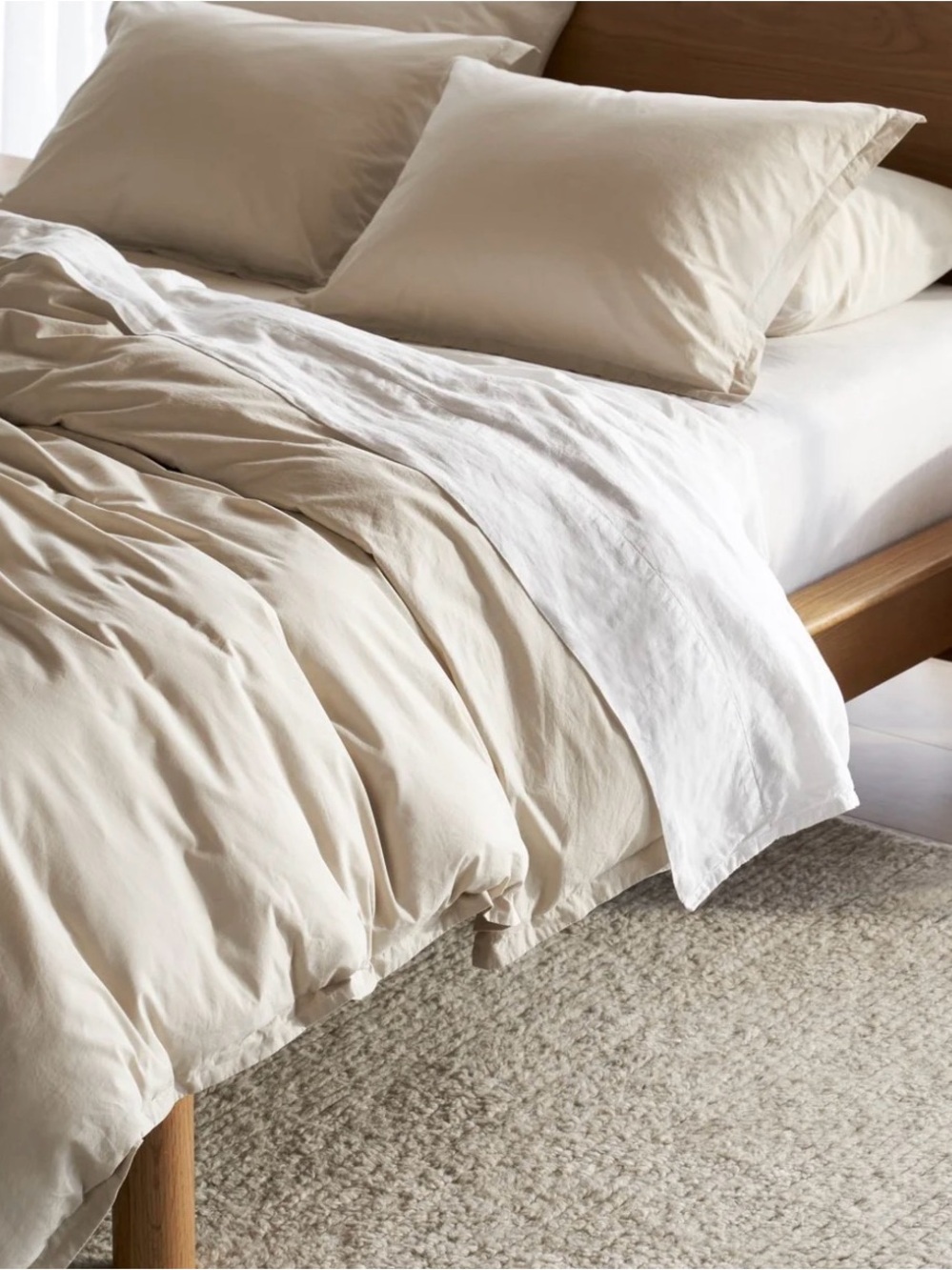 Parachute 100% Cotton Soft Cream Comforter Duvet Cover